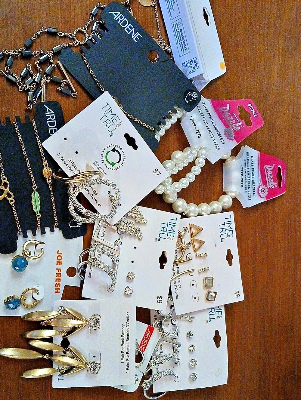 Time and Tru Assorted Earrings & Jewelry Gold & Silver Toned NWT